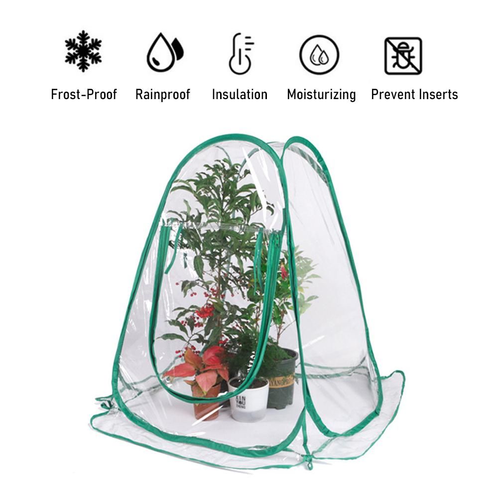 Greenhouse Mini Plant Cover Pop Up PVC Greenhouses Backyard Protecting for Flower Grow Gardening Rain Shelter   Frost Tents for Outdoor Plants Sunshine Room