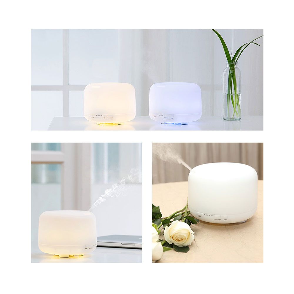 500ml Ultrasonic Air Humidifier Aroma Essential Oil Diffuser Aromatherapy Hmidificador 7 Color Change LED Night Light For Home