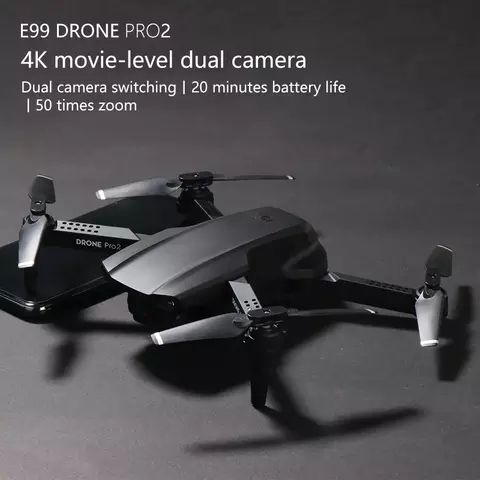 E99 Pro 2 4k HD Wide Angle Camera WiFi Drone Camera