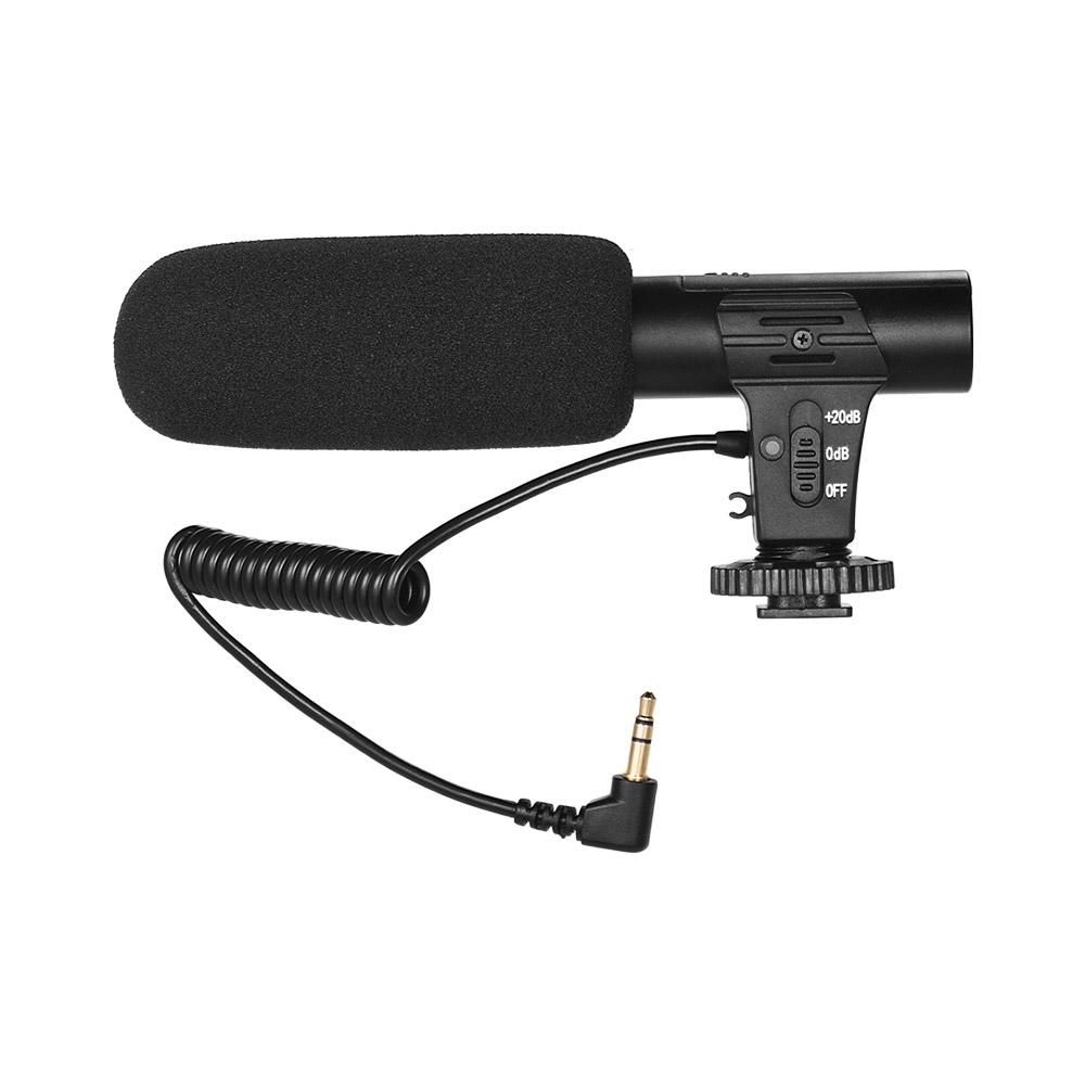 Camera Video Recording Microphone Super-Cardioid Pickup Mini Mic for Photography Interview Vlogging for Sony Canon Nikon Panasonic DSLR Camera Camcorder