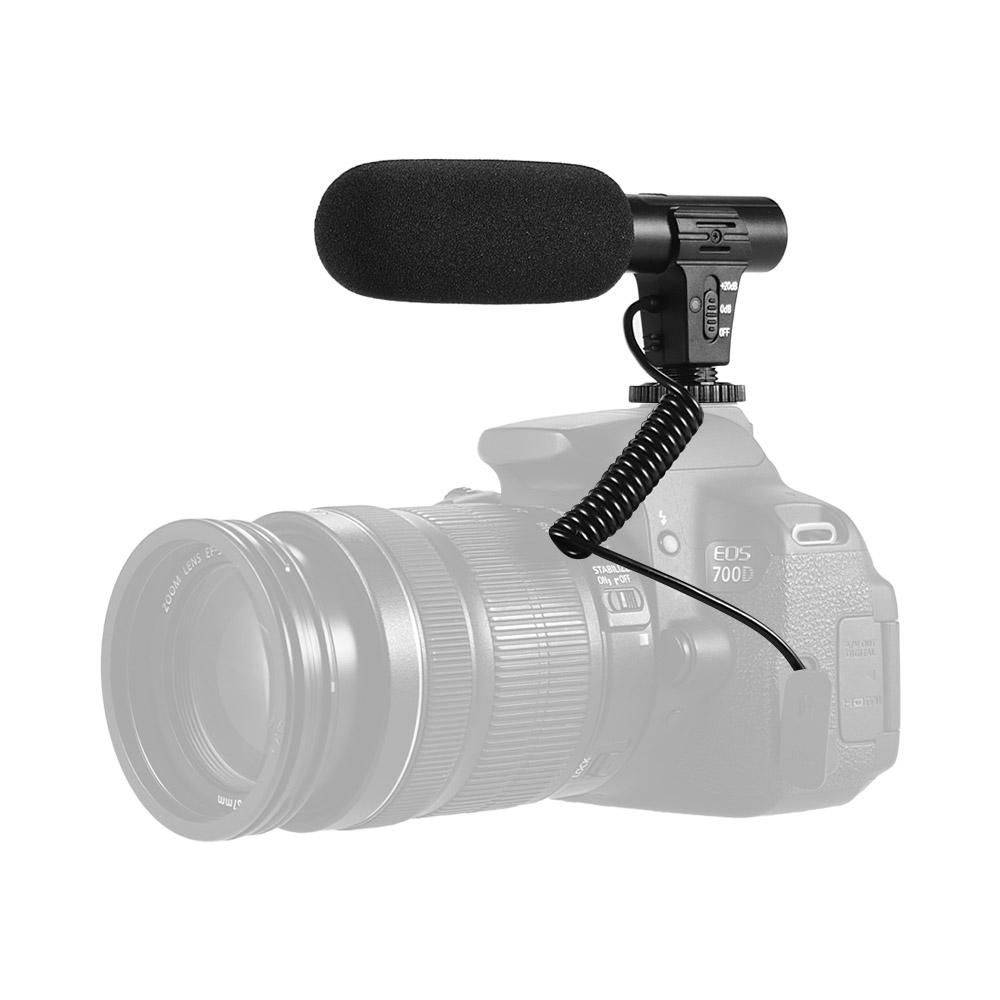 Camera Video Recording Microphone Super-Cardioid Pickup Mini Mic for Photography Interview Vlogging for Sony Canon Nikon Panasonic DSLR Camera Camcorder