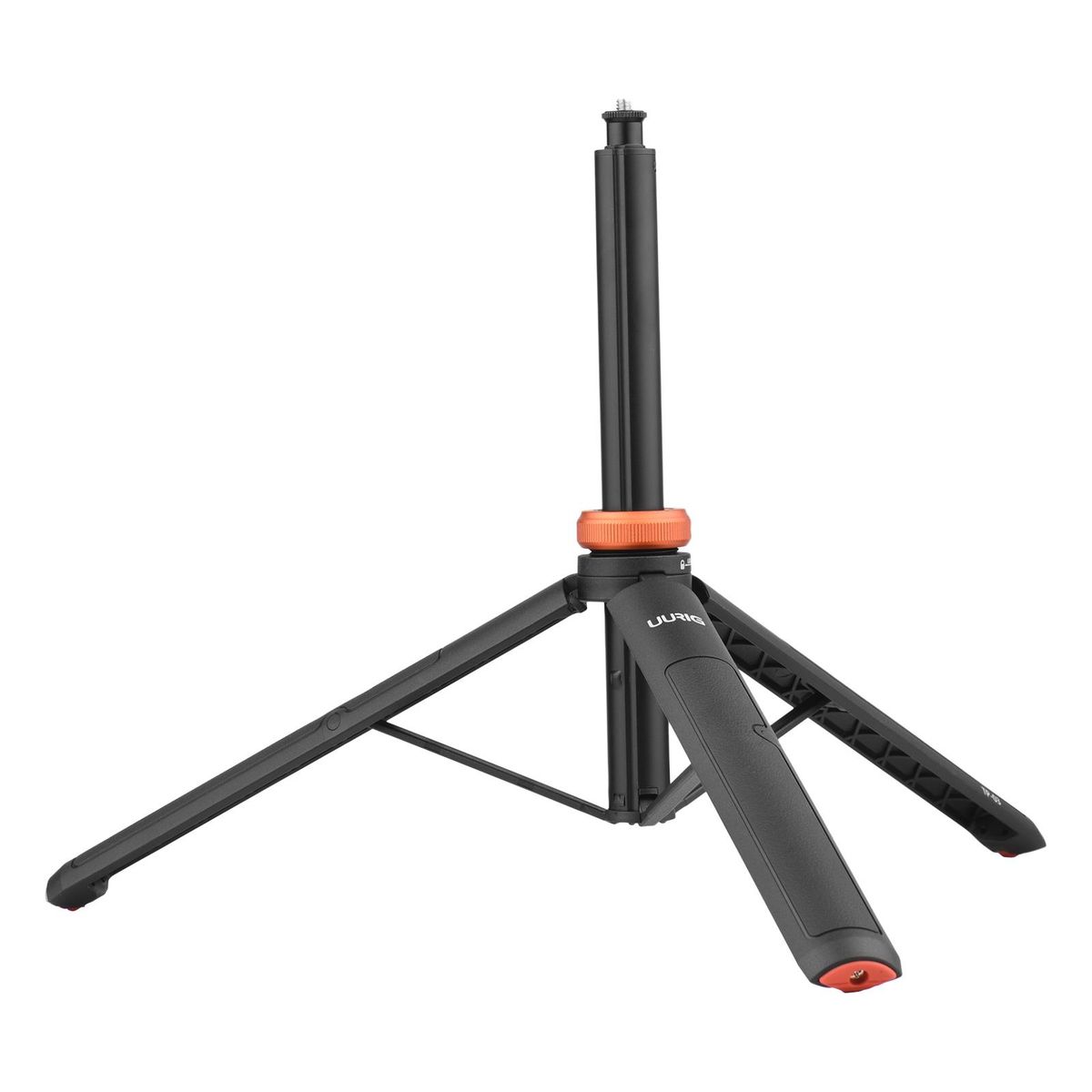UURIG TP-03 Sports Camera Selfie Stick Tripod Stand Max. Length 122cm with 1/4 Inch Screw for Smartphone Action Camera Vlog Live Streaming Selfie Video Video Recording