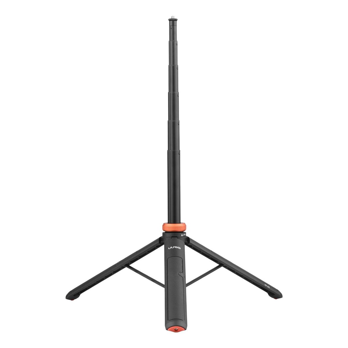 UURIG TP-03 Sports Camera Selfie Stick Tripod Stand Max. Length 122cm with 1/4 Inch Screw for Smartphone Action Camera Vlog Live Streaming Selfie Video Video Recording