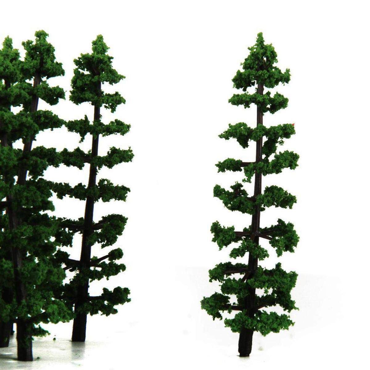 20pcs 3.5" 1:100 Fir Trees Model Train Railway Forest Street Scenery Layout HO N