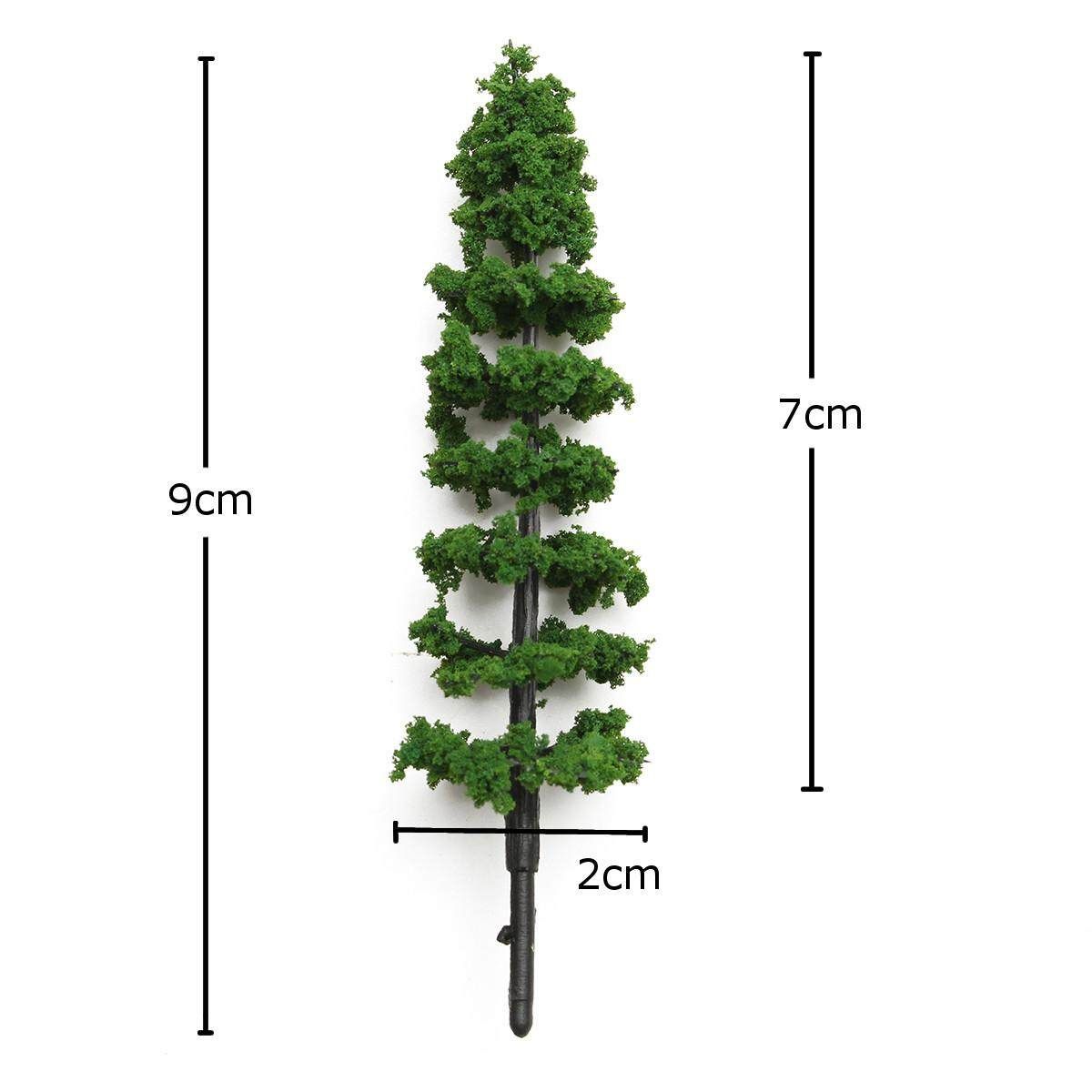 20pcs 3.5" 1:100 Fir Trees Model Train Railway Forest Street Scenery Layout HO N