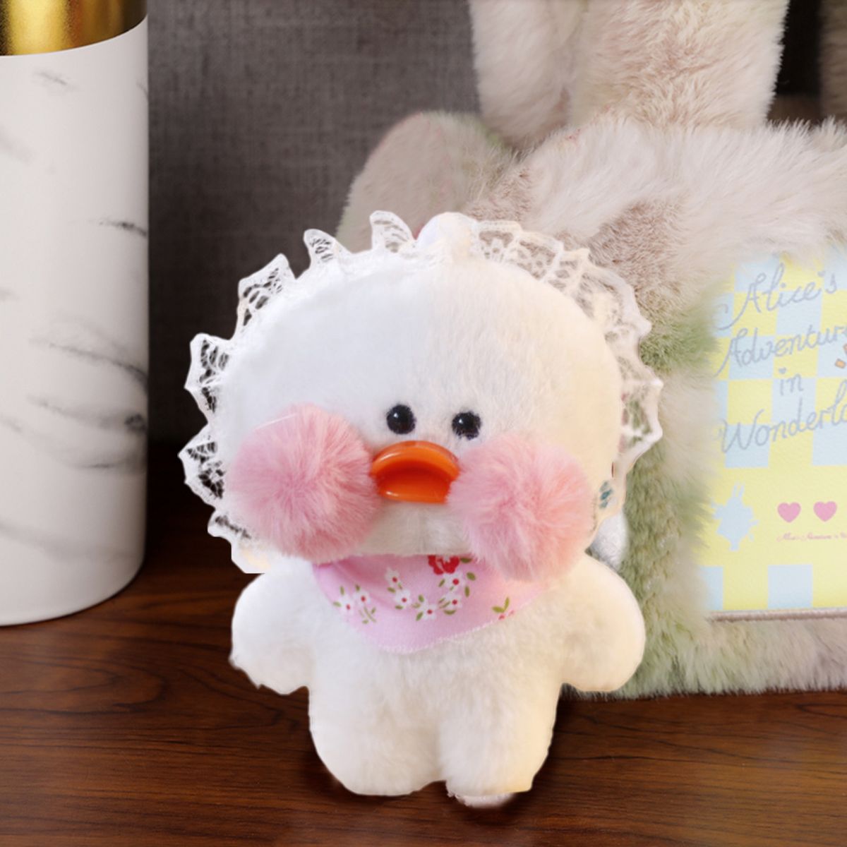 Duck Keychain Mini Duck Doll Keychain Purse Accessories White