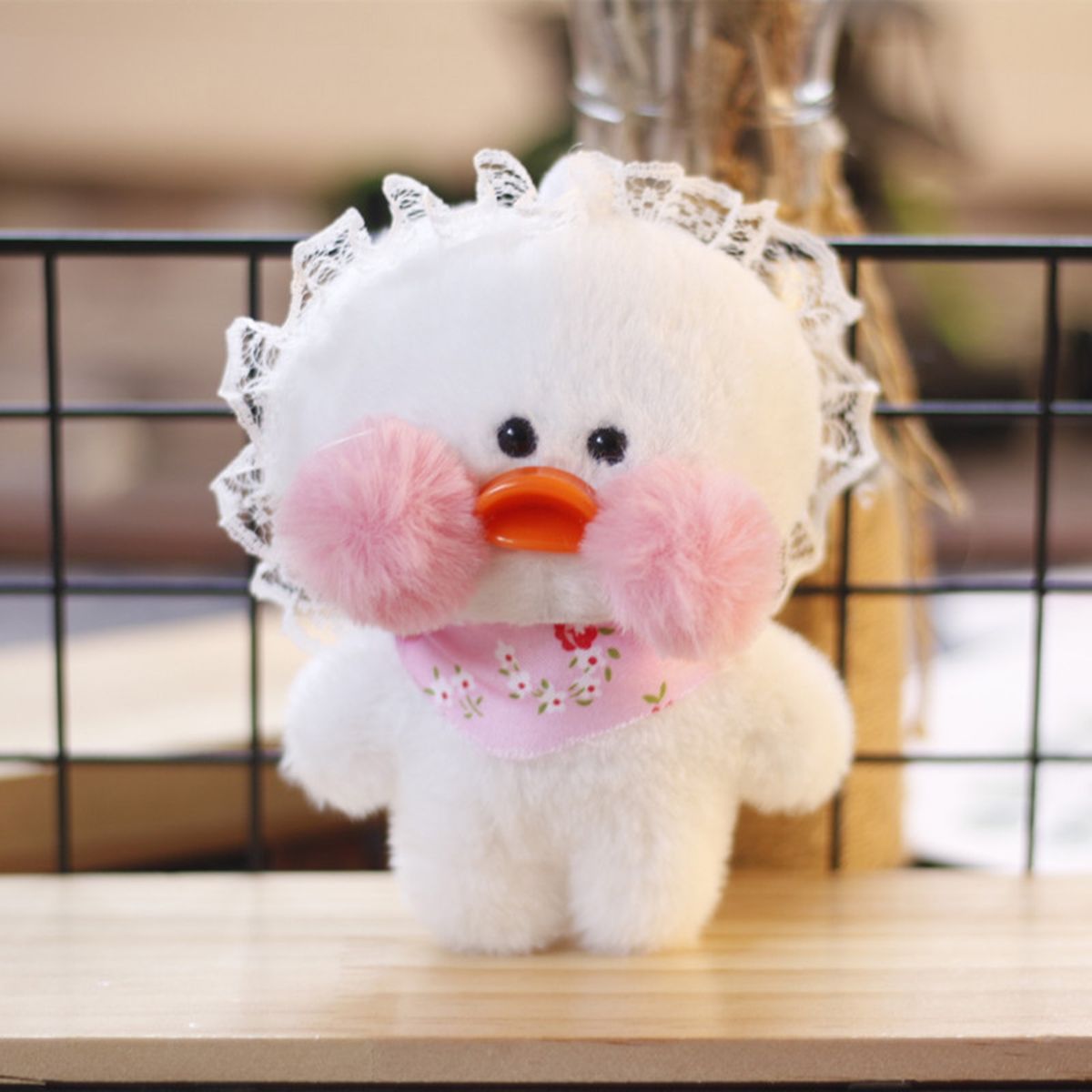 Duck Keychain Mini Duck Doll Keychain Purse Accessories White