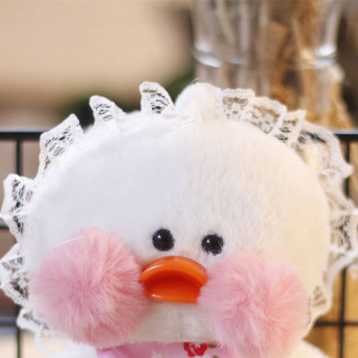 Duck Keychain Mini Duck Doll Keychain Purse Accessories White