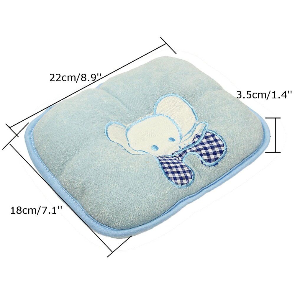 Infant Baby Anti Roll Sleep Pillow Newborn Positioner Prevent Flat Head Elephant