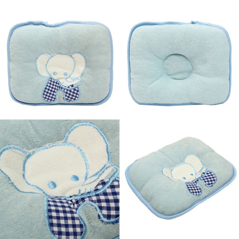 Infant Baby Anti Roll Sleep Pillow Newborn Positioner Prevent Flat Head Elephant