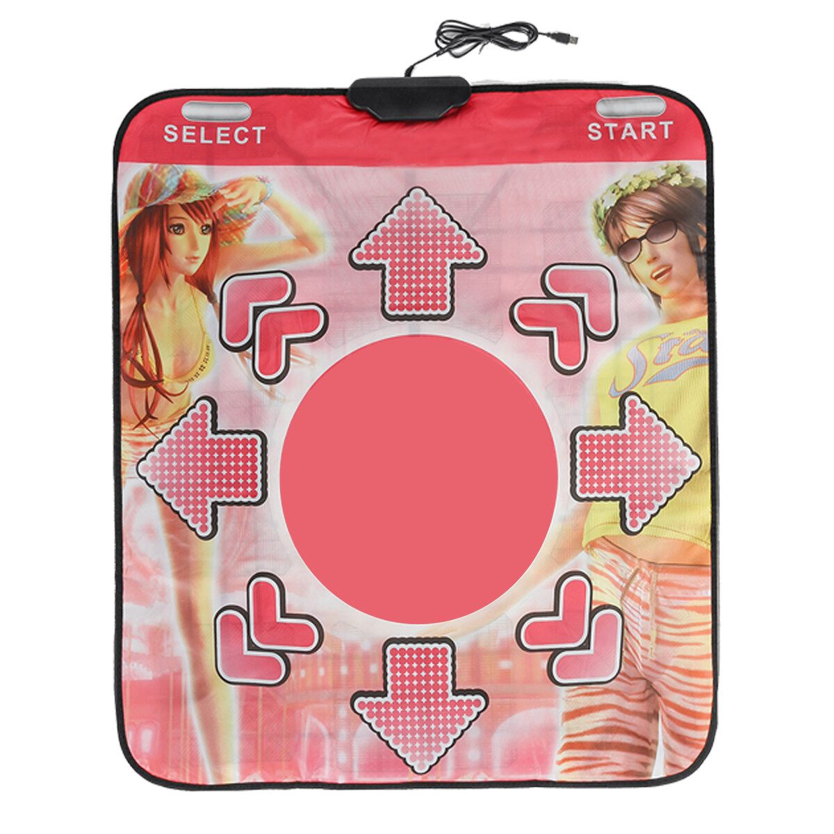 Newest Non-Slip Durable Dance Mat With USB Wiring Environmental Protective For Bodybuilding Fitness Dance Mat + CD Driver Pink