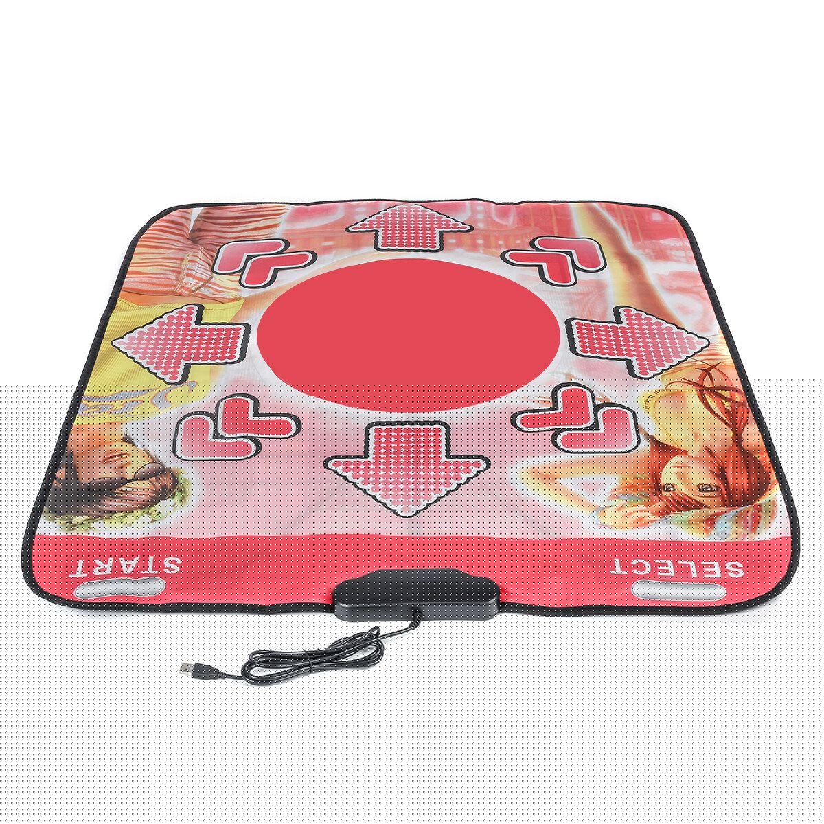 Newest Non-Slip Durable Dance Mat With USB Wiring Environmental Protective For Bodybuilding Fitness Dance Mat + CD Driver Pink