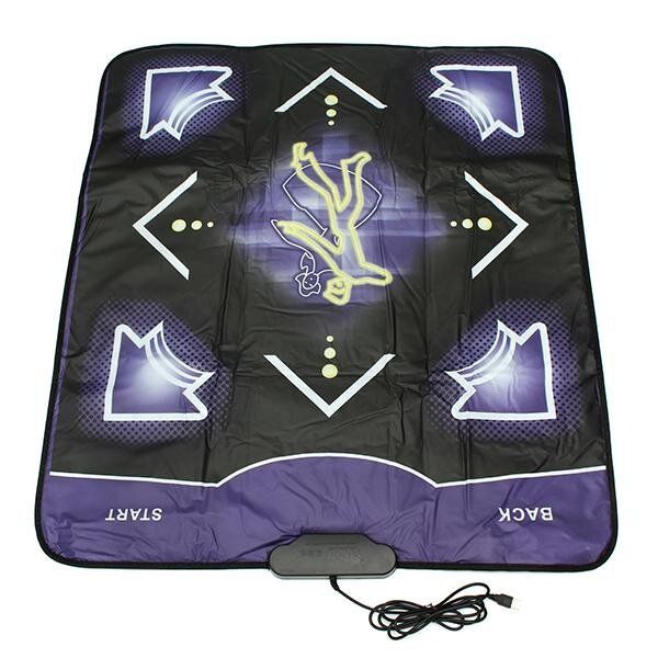 2PCS Dance Pads Mats For Super Dancer On Computer Black Purple