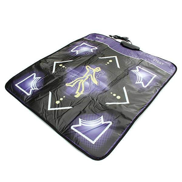 2PCS Dance Pads Mats For Super Dancer On Computer Black Purple