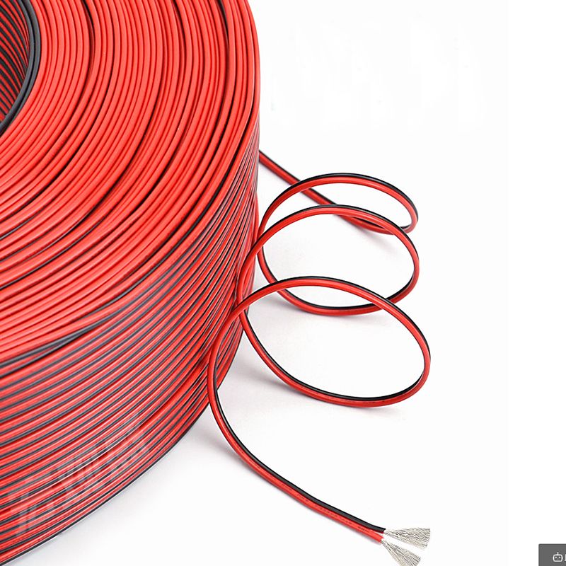 10M UL2468 2pin Electrical Wires Tinned Copper Cable Red
