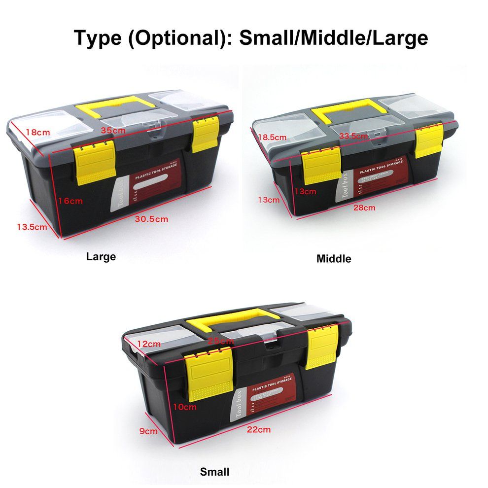 Hardware Toolbox Household Multifunction Repair Toolbox Car Storage Box