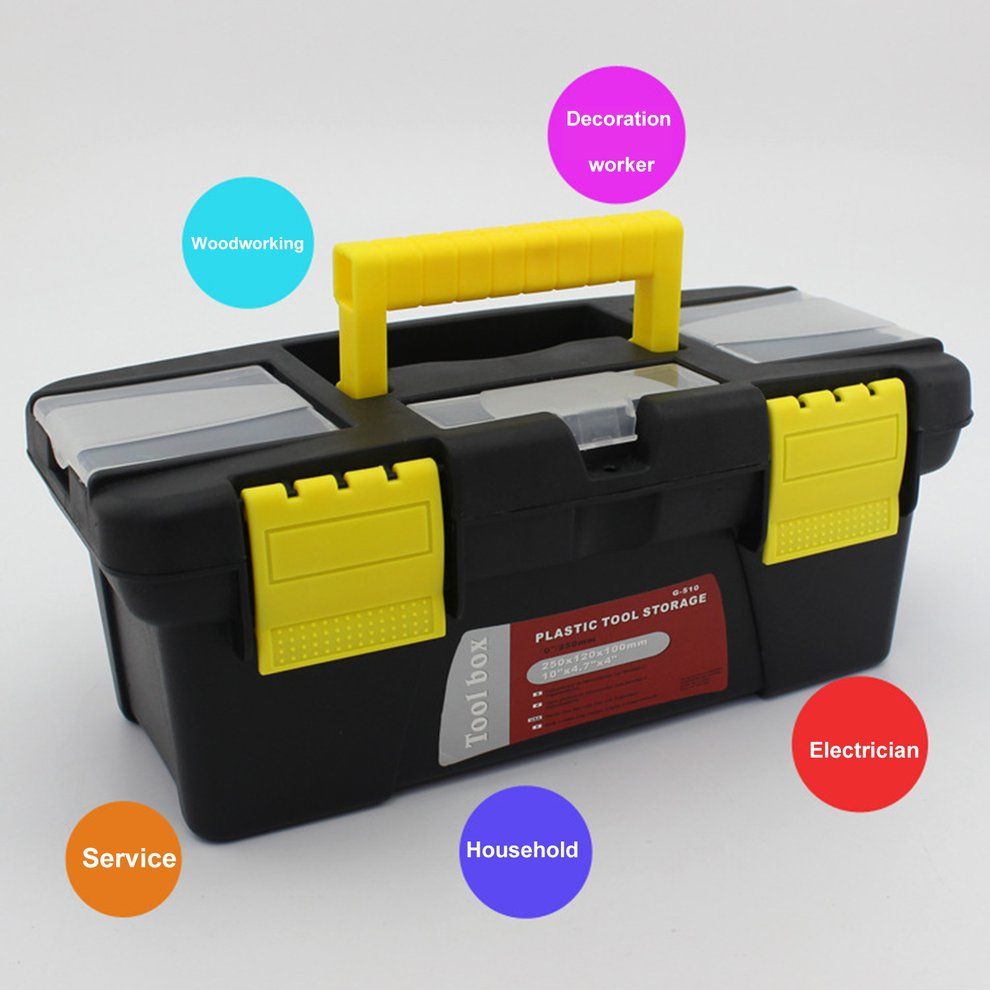Hardware Toolbox Household Multifunction Repair Toolbox Car Storage Box