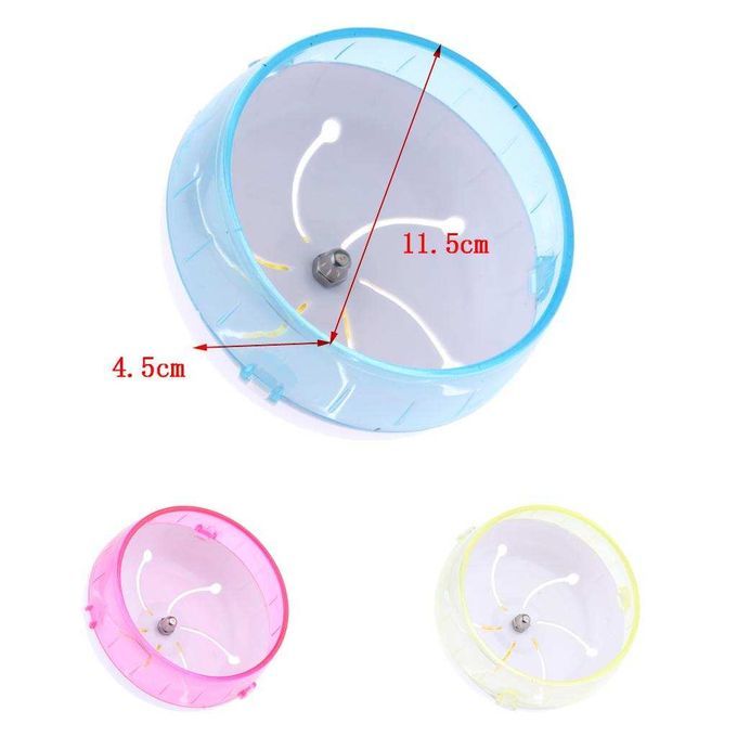 Adjustable Silent Hamster Syrian Exercise Running Spinner Wheel Pink