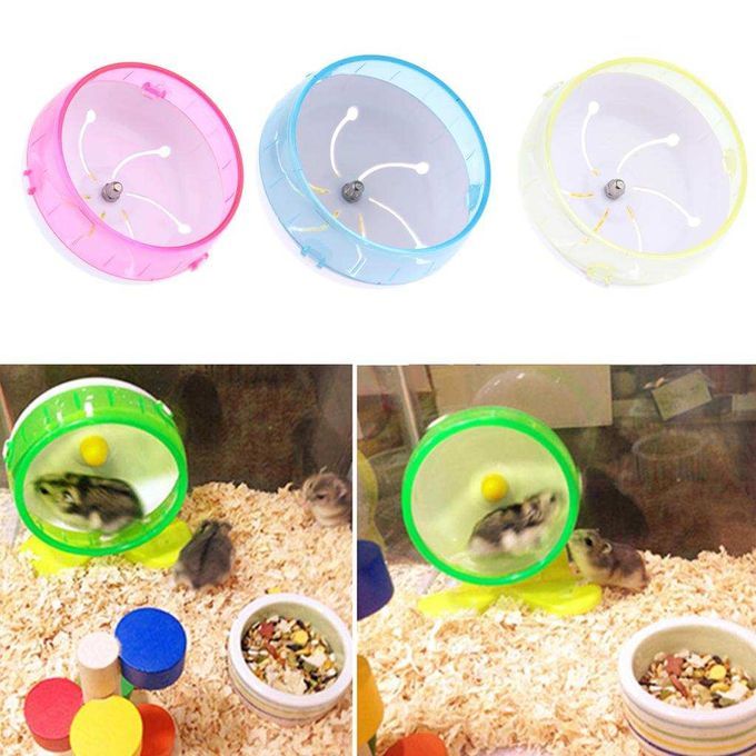 Adjustable Silent Hamster Syrian Exercise Running Spinner Wheel Pink