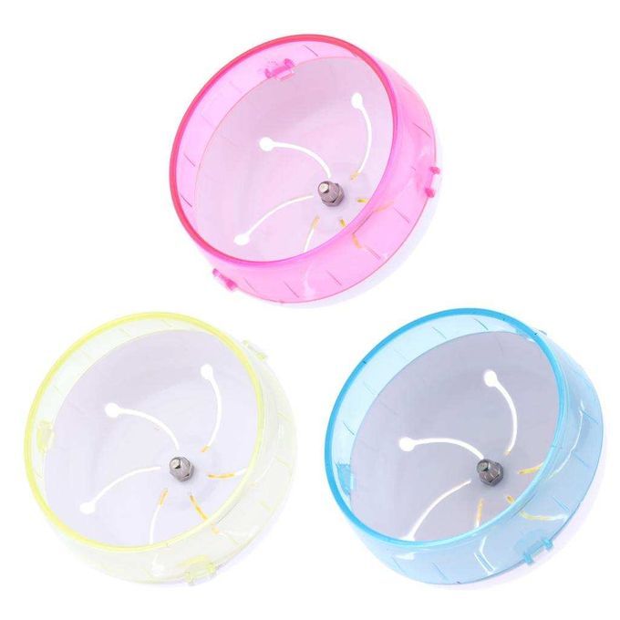 Adjustable Silent Hamster Syrian Exercise Running Spinner Wheel Pink
