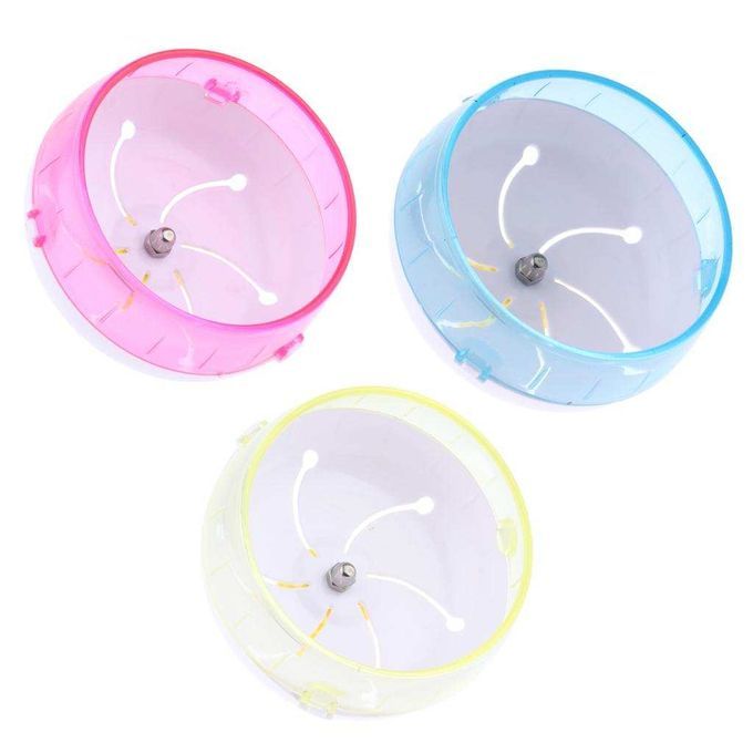 Adjustable Silent Hamster Syrian Exercise Running Spinner Wheel Pink