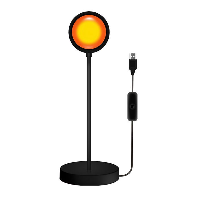 USB Sunset Lamp With 4PCS Different Colors Films 360 Degree