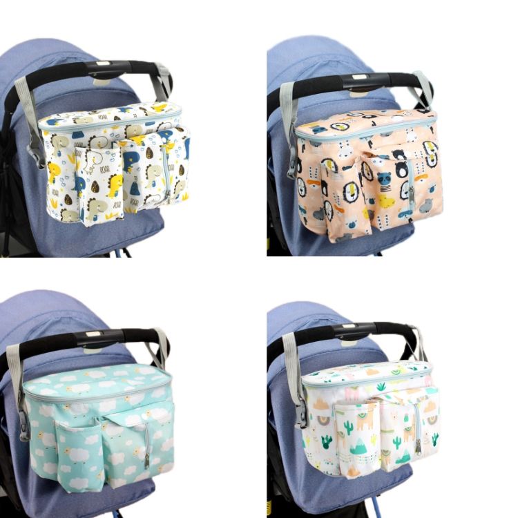 Multifunctional Stroller Storage Bag, Colour: Green Lamb