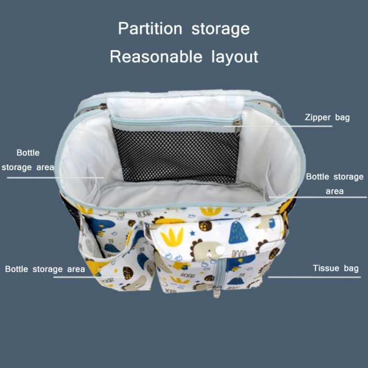 Multifunctional Stroller Storage Bag, Colour: Green Lamb
