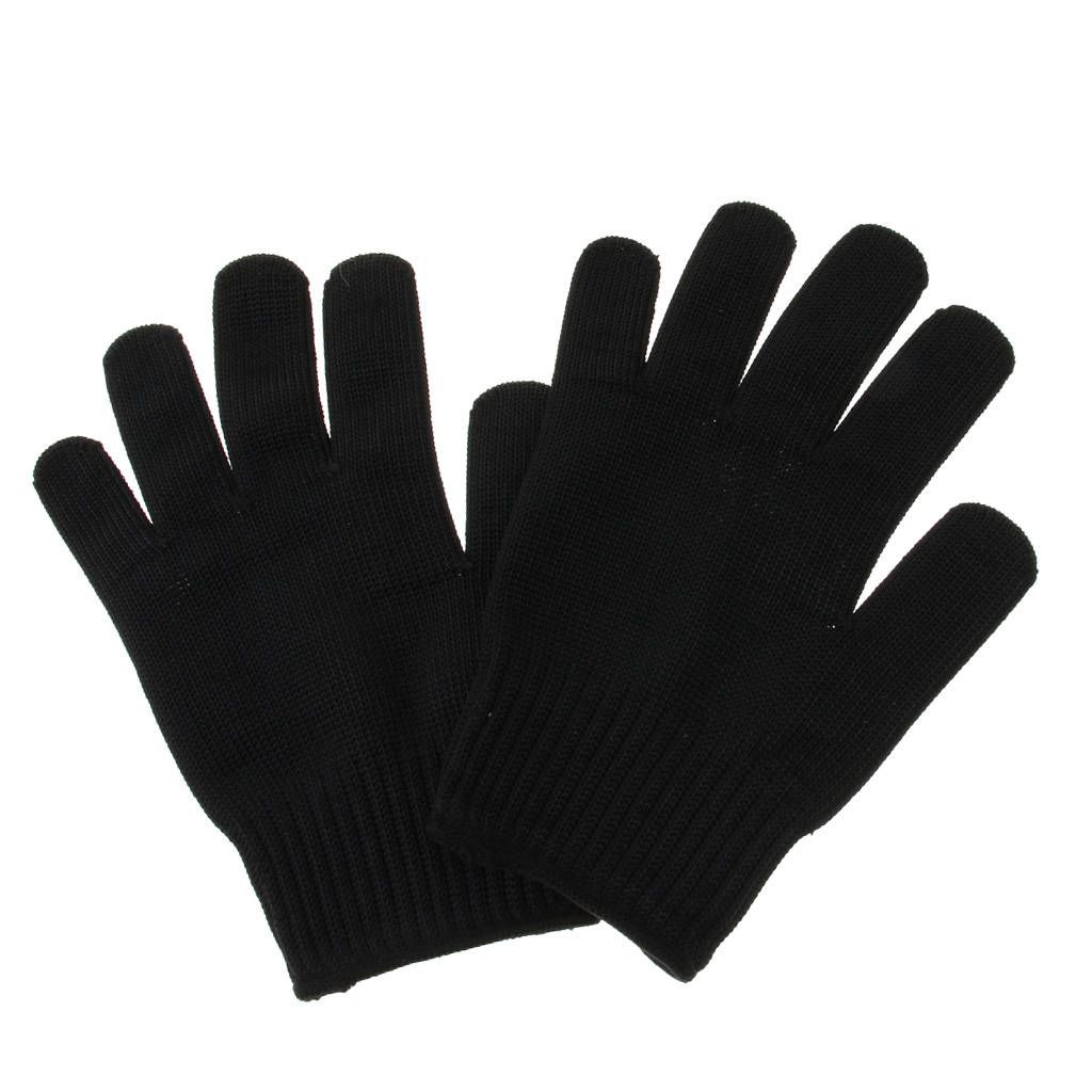 1 Pair Wear Resistant Anti-biting Foraging Bird Parrot Glove Black