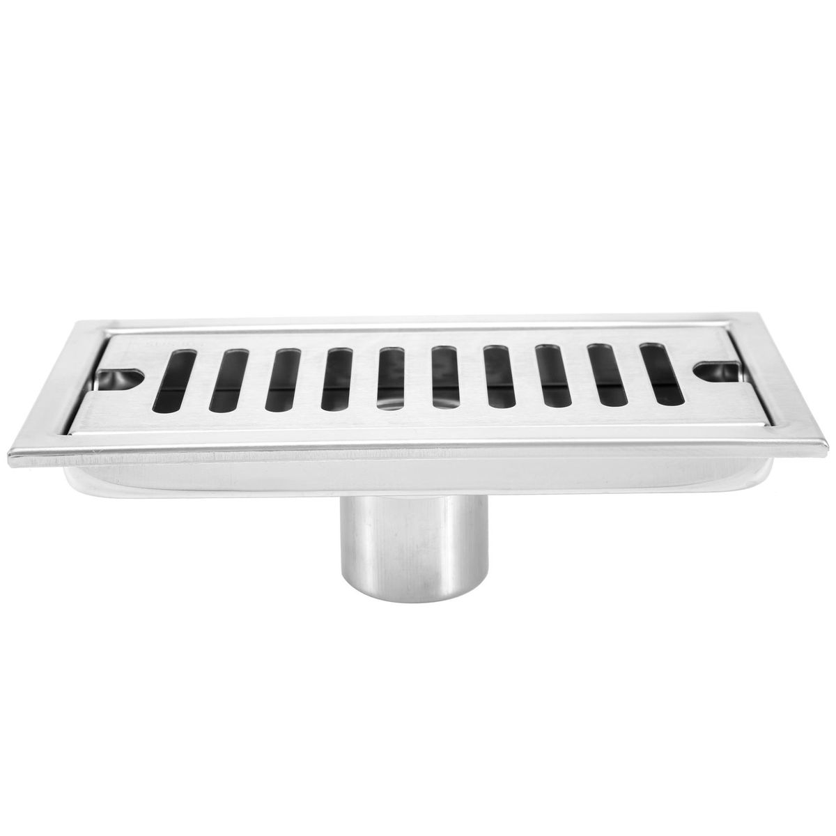 Rectangular Linear Shower Floor Drain Long Linear Drainage Channel Drain for Hotel Bathroom Kitchen Floor 20cm