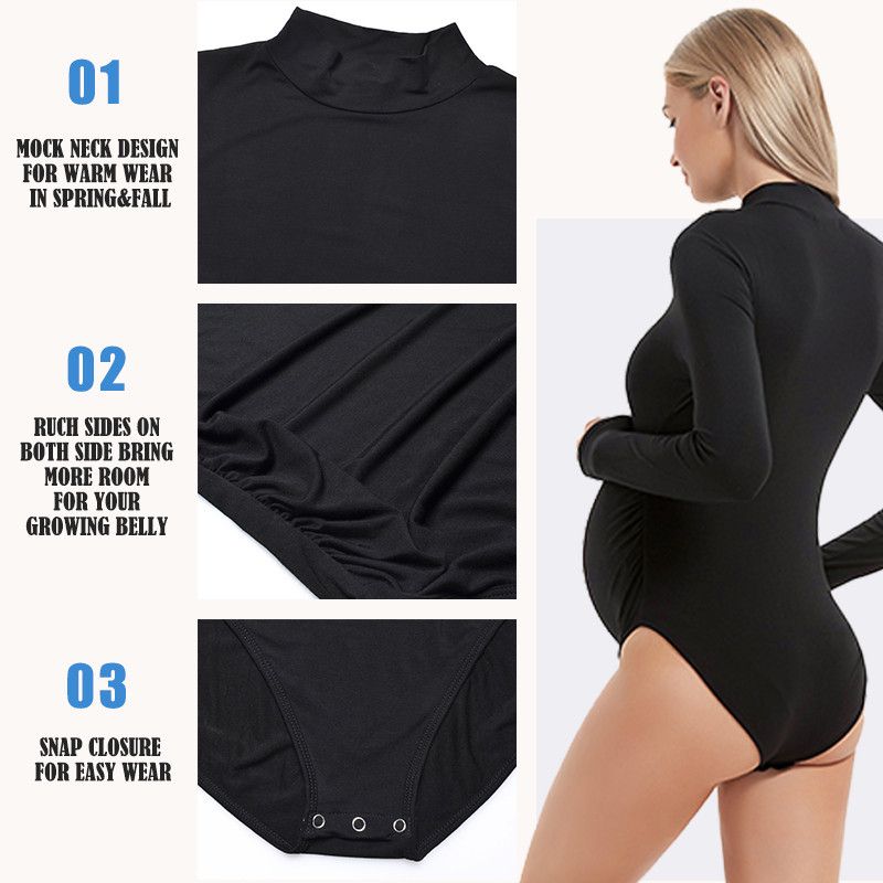 Maternity Bodysuit Pregnant Photo Shoot Long Sleeve Shirt Photography Clothes