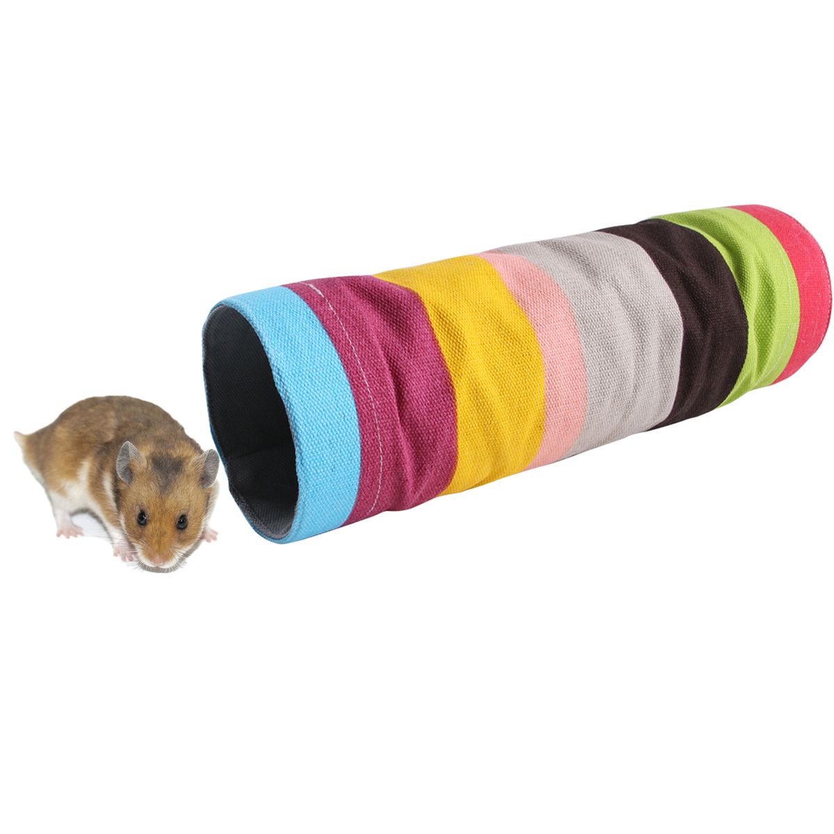 Small Animals Guinea Pig Tunnels Hideaway Play Toy For Dwarf Rabbit