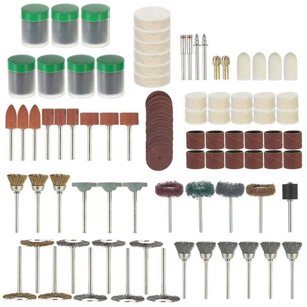 337PCS 1/8'' Shank Rotary Tool Accessories Set Sanding