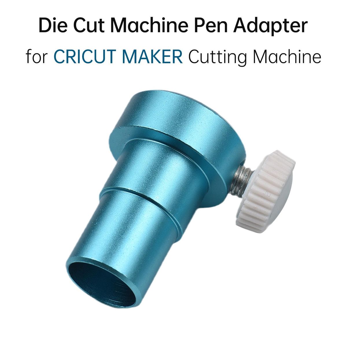 Die Cut Machine Pen Adapter for CRICUT Maker Cutting Machine Aluminum Alloy Pen Holder for 12mm Diameter Marker
