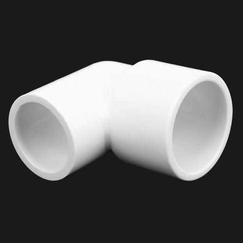 White PVC-U 20mm To 25mm Water Pipe Right Angle