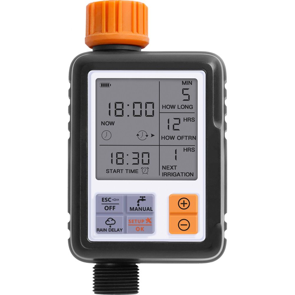Programmable  Water Timer Hose Faucet Timer Outdoor Battery Operated Water Flow Meter Automatic Watering Sprinkler System