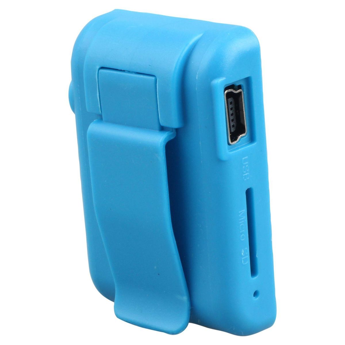Mini Mirror Clip USB Digital Mp3 Music Player Support 8GB SD TF Card Blue