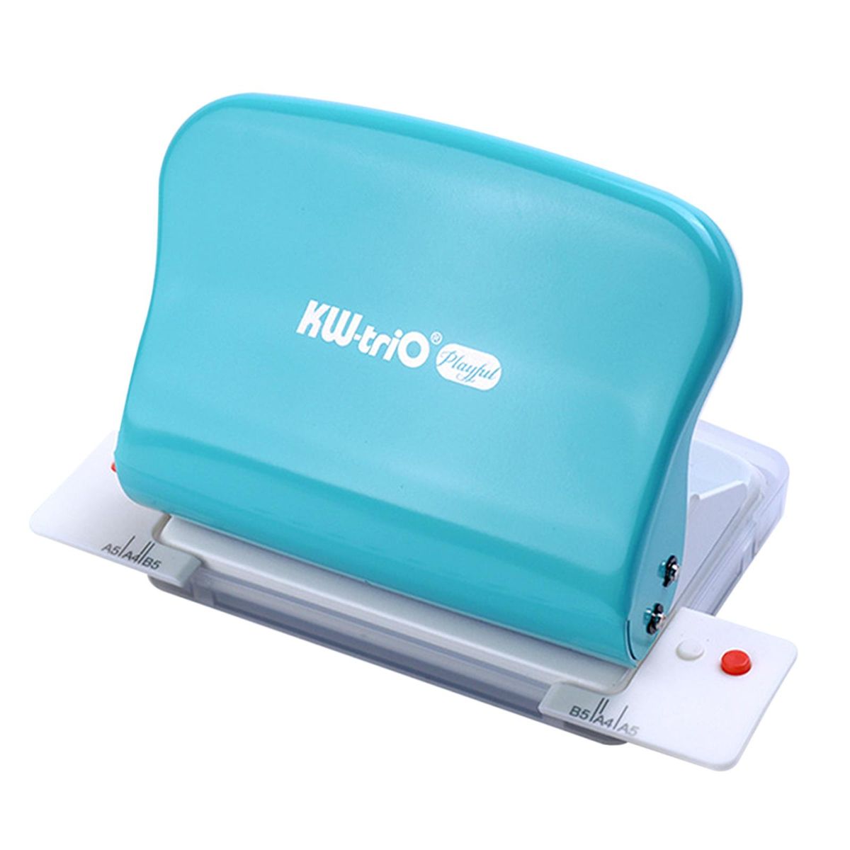 Loose Leaf Hole Puncher With Positioning A4 B5 A5 Stationery Green