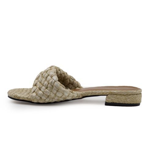 1551-16 Braided Women Low Heeled  Slides Ladies Flip Flops Female Flat Slippers