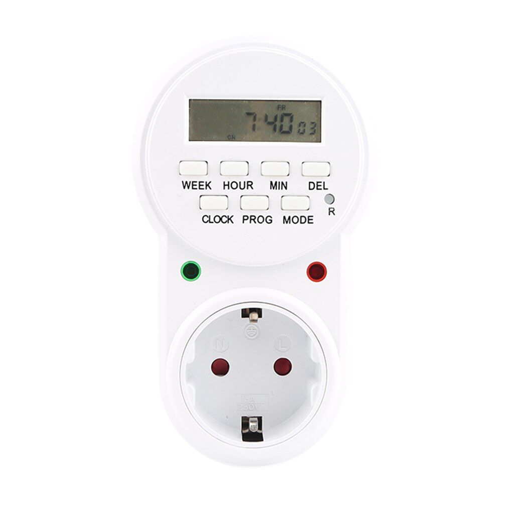 24Hour Scheduled Outlet Timer Home Appliance Interval Clock