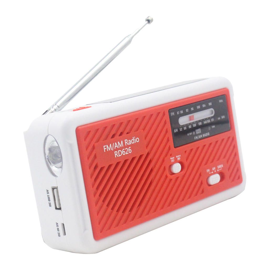 AM/FM/ Radios Solar Hand Crank Powered & LED Light Phone Charger