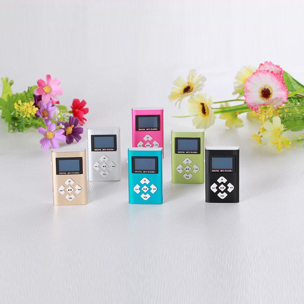 MP3 Musi  Player With 1.1" L D S Reen TF  Ard Slot USB MP3 Players + Earphone-black