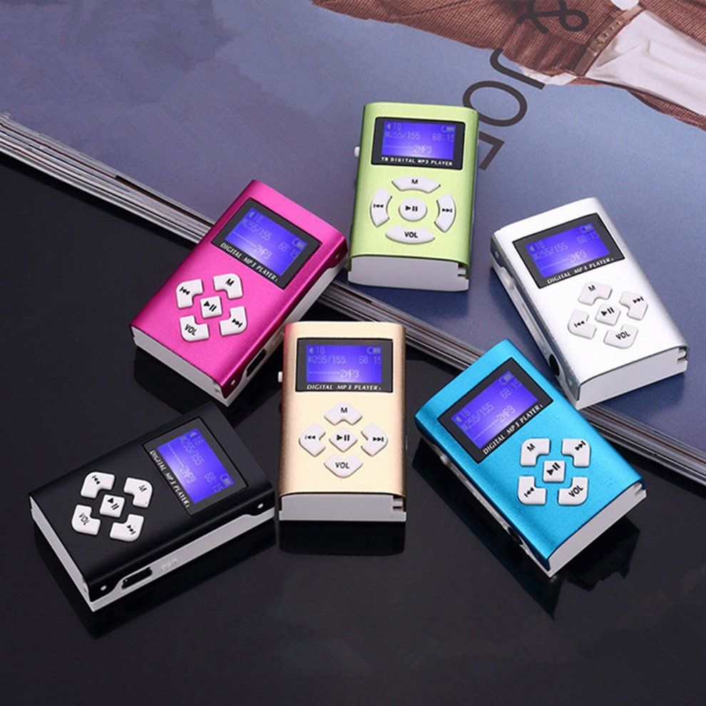 MP3 Musi  Player With 1.1" L D S Reen TF  Ard Slot USB MP3 Players + Earphone-black