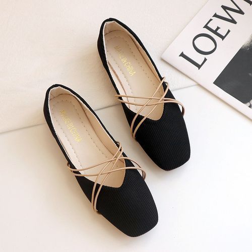 Women's Flat Shoes Berniso Cross Strap Soft Shoes