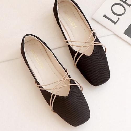Women's Flat Shoes Berniso Cross Strap Soft Shoes