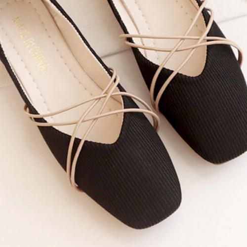 Women's Flat Shoes Berniso Cross Strap Soft Shoes