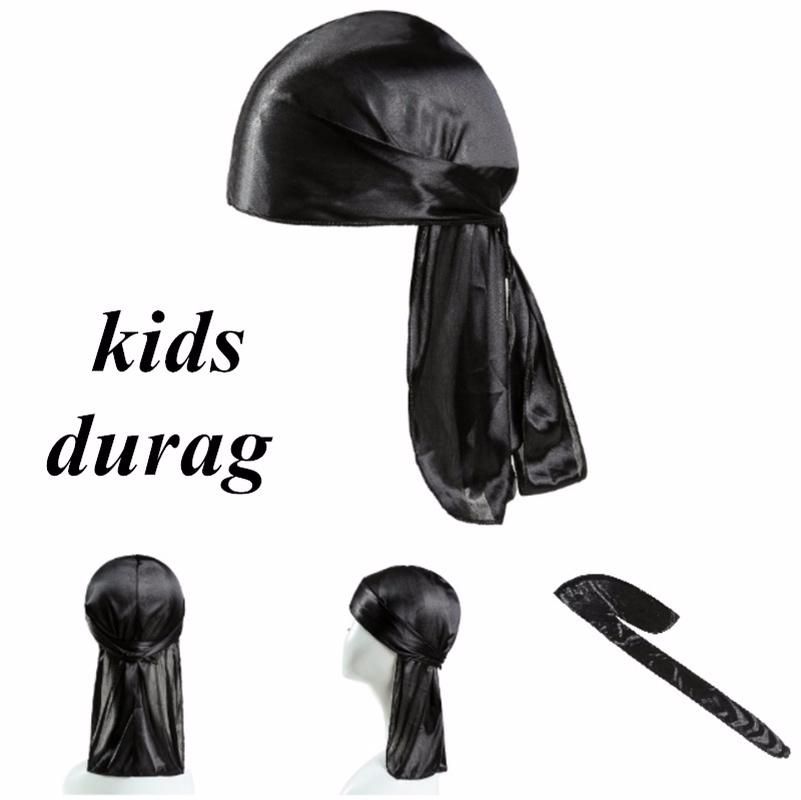New Kids Plain Black Titan Durag
