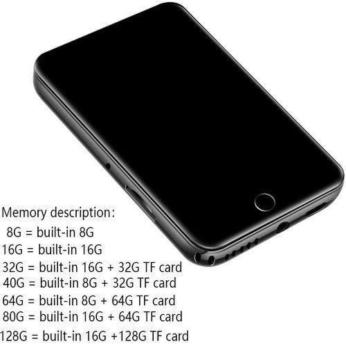 M7 Metal MP4 Player Bluetooth 5.0 Built In Speaker 2.8 Inch Large Touch Screen Mp3 E Book Pedometer Recording Radio Video