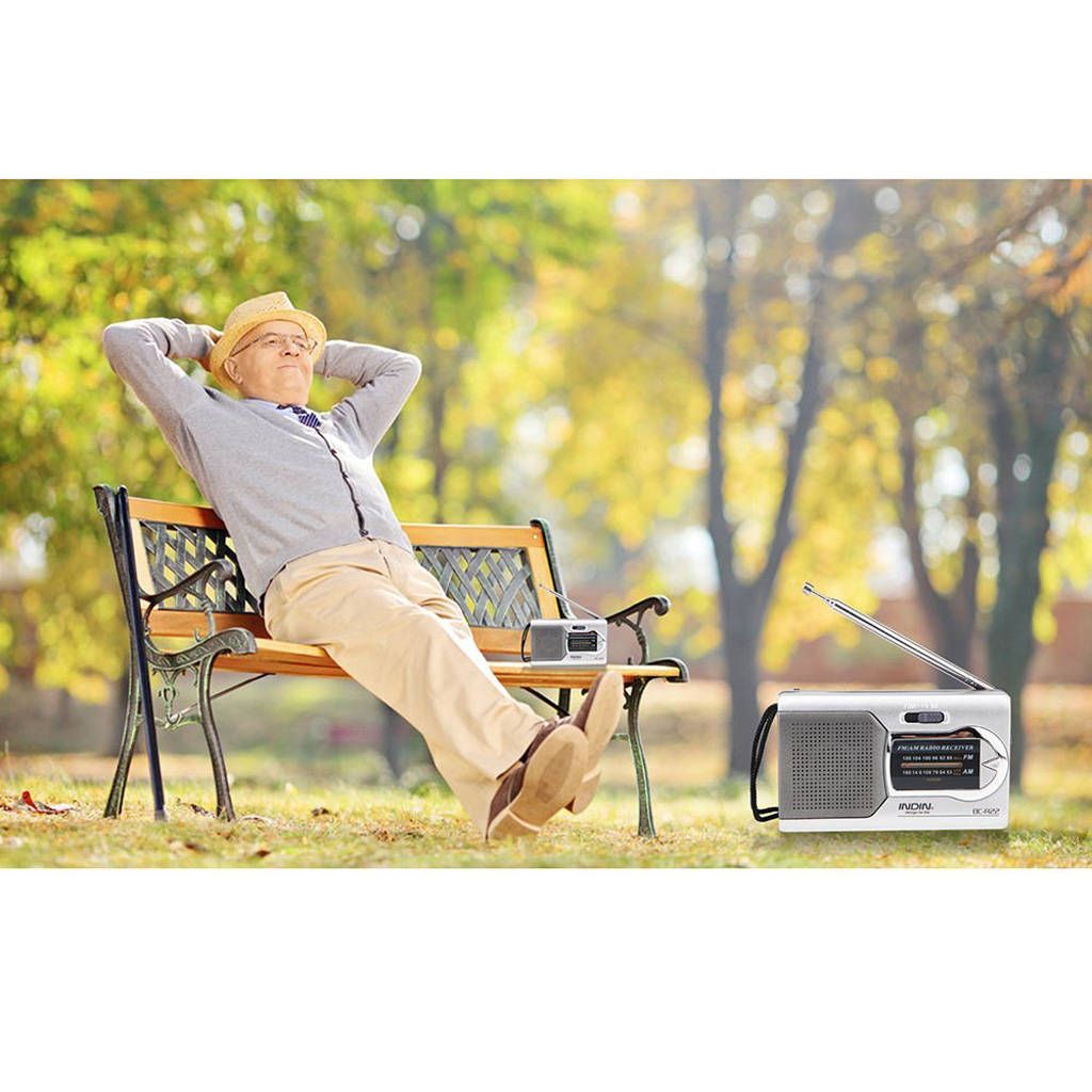Pocket Portable Mini AM/FM Radio Speaker World Receiver Telescopic
