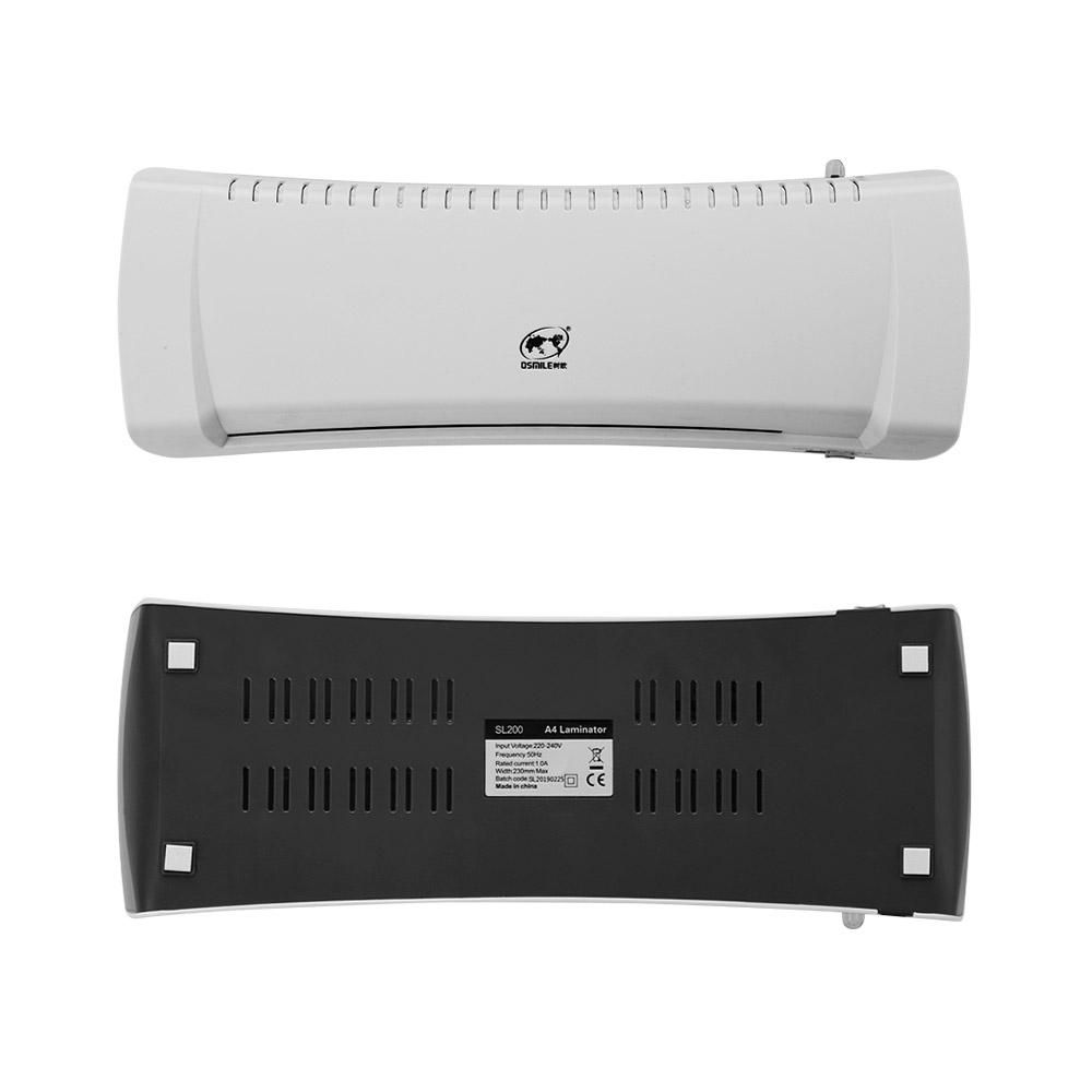 OSMILE SL200 Laminator Machine Hot and Cold Laminating Machine Two Rollers A4 Size for Document Photo Picture Credit Card Home School Office Electronics Supplies